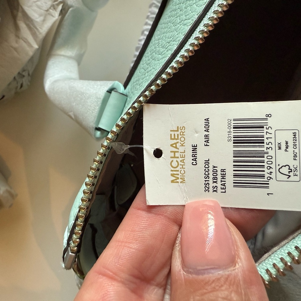 Michael Kors Aqua Mini Carine Satchel - Picture 4 of 5